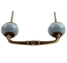Grey Crackle Ceramic Bridge Handle