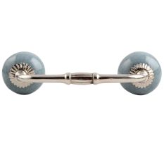 Grey Crackle Ceramic Bridge Handle