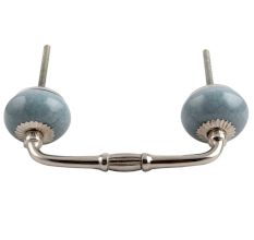Grey Crackle Ceramic Bridge Handle