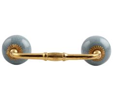 Grey Crackle Ceramic Bridge Handle