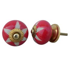 Red Etched Ceramic Knob-05