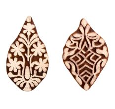 Set of 2 Piece New Mix Wooden Printing Block
