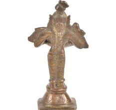 Brass Oil Lamp Lady Holding Diya In Her Hand