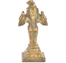 Brass Lady Holding Oil Lamp Diya