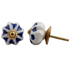 Blue Heart Medium Knob