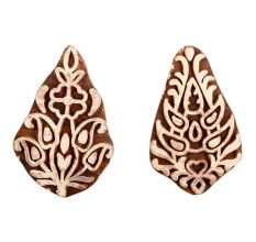 Set of 2 Piece New Mix Wooden Printing Block
