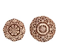 Set of 2 Piece New Mix Wooden Printing Block
