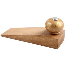 Golden Ceramic Wooden Door Stopper