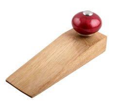 Neon Cherry Round Ceramic Wooden Door Stopper