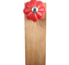Red Big Melon Ceramic Wooden Door Stopper
