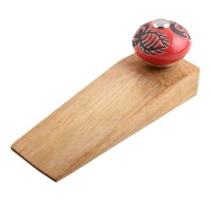 Red Scorpion Ceramic Wooden Door Stopper