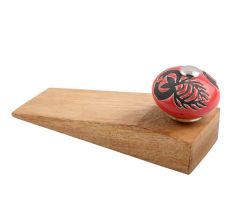 Red Scorpion Ceramic Wooden Door Stopper