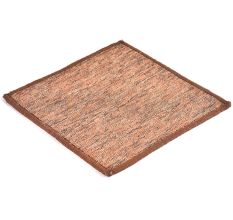 Brown Hand Woven Wollen Coaster