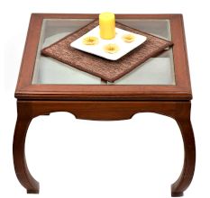 Brown Hand Woven Wollen Coaster