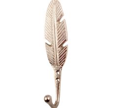 Silver Big Feather Iron Hook