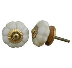 Floral Bone Drawer Knobs