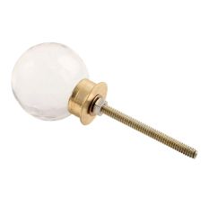 Clear Star And Leaf Cut Glass Desser Knob Online