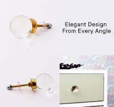 Clear Round Big Glass Drawer Knob Online