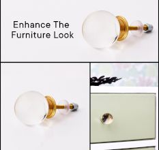 Clear Round Big Glass Drawer Knob Online