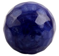 Round Navy Blue Glass Drawer Knob 