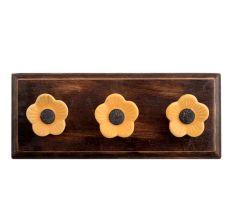 Mustard Daffodils Ceramic Wooden Hook