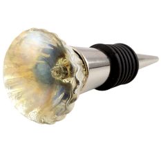 Urenium Yellow Oval Shape Glass Wine Stopper
