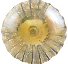 Urenium Yellow Oval Shape Glass Wine Stopper