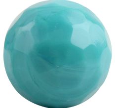 Round Sea Blue Glass Wine Stopper