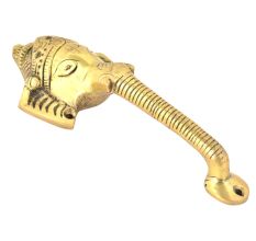 Brass Elephant Handle With Fine Engraving
