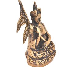 Bronze Nepalese Holding The Flag Of Nepal