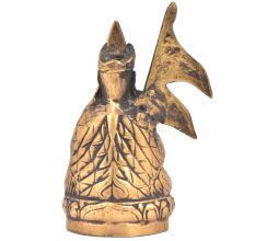 Bronze Nepalese Holding The Flag Of Nepal