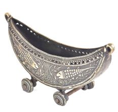 Bronze Boat Napkin Holder With Wheels
