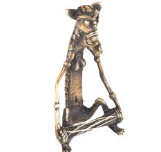 Bronze Dhokra Craft Beastly Drummer Musician