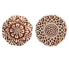 Set of 2 Piece New Mix Wooden Printing Block