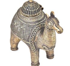 Bronze Camel Storage Box With A Lid