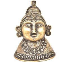 Bronze Tribal Queen Head Statue