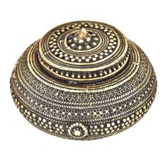 Bronze Circular Jewellery Box With Lid