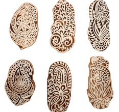 Set of 6 Piece New Mix Wooden Printing Block