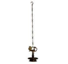 Bronze Oil Lamp-30 (Ht-8.5 Inches)