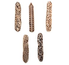 Set of 5 Piece New Mix Wooden Printing Block