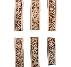 Set of 6 Piece New Mix Wooden Printing Block
