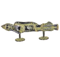 Blackened Bronze Lying Buddha Door Handle