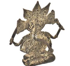Bronze Ganesha Tribal Statue