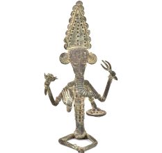 Bronze Tribal Ganesha Sitting