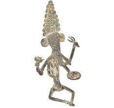 Bronze Tribal Ganesha Sitting