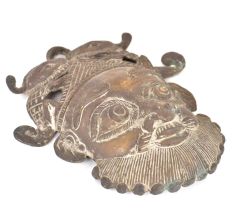Bronze Man Face Mask Wall Hanging