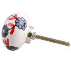Sea Green Tiny Flower Ceramic Drawer Knob Online 
