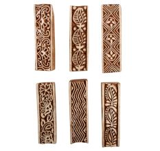 Set of 6 Piece New Mix Wooden Printing Block