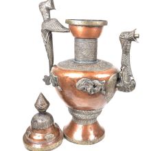 Traditional Copper And Brass Surai With Engraved Design