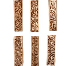 Set of 6 Piece New Mix Wooden Printing Block